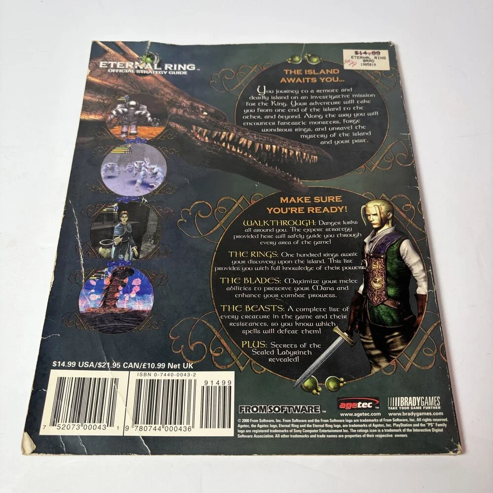 Eternal Ring Official Strategy Guide BradyGames PS2 PlayStation 2 From Software